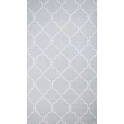 jaipur rugs Grey Geometrical Wool 5 ft X 8 ft Flat Weaves image 3