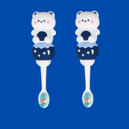 glenston Baby Training Toothbrush (Pack of 2) – Soft Bristles, Cute Bear Design for Kids Soft Toothbrush-picture-11