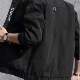 kajar Men Solid Bomber Jacket image 2
