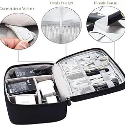 MVPRO Electronics Accessories Organizer Bag, Universal Carry Travel Gadget Bag for Cables, Plug and More. Camera Bag image 3