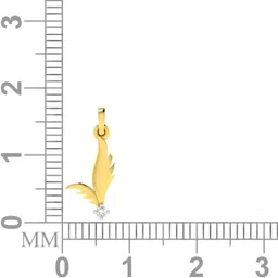 avsar Payal 14kt Cubic Zirconia Yellow Gold Pendant image 4