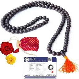 shivaratna Natural Unpolished Karungali Malai | Karungali Malai 8mm - Lab Certified Wood Chain-picture-14