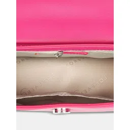 Forever Glam by Pantaloons Colourblocked PU Structured Handheld Bag image 4