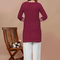 al sk traders Women Cotton Blend Kurti Palazzo Set image 2