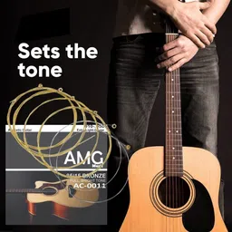 imaginea Acoustic Acoustic Guitar String Set of Stainless Steel Hollow Ball End Full with 5 Picks Guitar String image 2