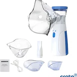 CRETO JSLW-302 Mesh Nebulizer Rechargeable (Inbuilt Battery) for Adults & Kids Nebulizer-picture-26