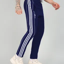 gnockface Men Striped Blue Track Pants image 3