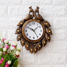 aarambh decor Analog 31 cm X 25 cm Wall Clock image 3