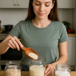 hapy haven Wooden Scoop Spoon for Measuring Pulses, Sugar, Tea, Flour, Masala Kitchen Scoop image 3