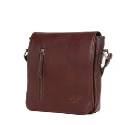 Teakwood Leathers Men Textured Messenger Bag image 4