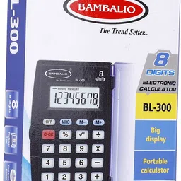 bambalio 8 Digits BL-300 Blue 3 Years Warranty Portable Pocket Basic Calculator image 2