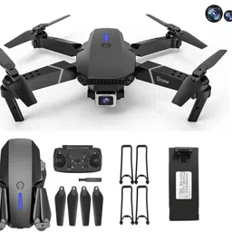 rivalwilla Drone with Dual 4K Camera for Adults360° Flip, Headless Mode, One Key Takeoff Drone image 1