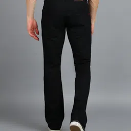 urbano fashion Men Boot-Leg Mid Rise Black Jeans image 4