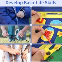 sovexa Portable Busy Board for Kids | Montessori Travel Toy for Learning image 3