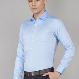 van heusen Men Slim Fit Self Design Formal Shirt image 3