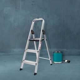 bathla Advance Carbon 3 Step Aluminium Ladder for Home (Black) - Aluminium Ladder-picture-31