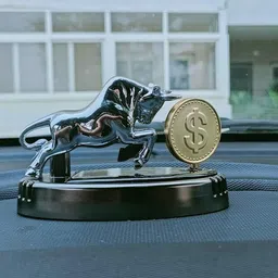 ™ Bull Coin Solar Dashboard Perfume Premium Rotating Dollar Car Fresheners Unique Rotatable Fragrance Diffuser Car Interior Decoration Air Purifier-image-79