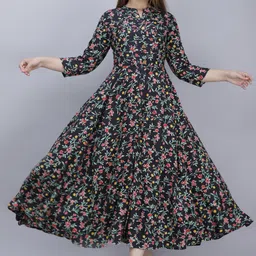 armaa Women Gown Black Maxi/Full Length Dress-picture-19