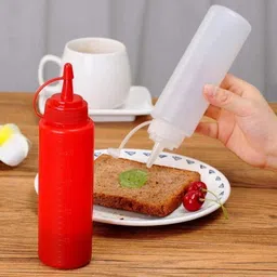 vijay export Ketchup Sauce Squeeze Transparent 250 ml Bottle image 3