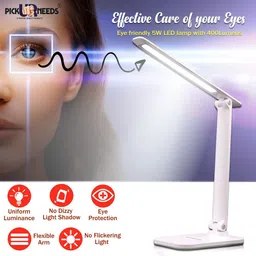 make ur wish Rechargeable LED Touch On/Off Switch Table Lamp (White) Table Lamp image 5