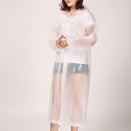 firmed string Solid Women Raincoat-picture-20