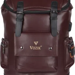 vozik Medium 30 L Laptop Backpack Vegan Leather Backpack For Daily Commute|Work|Travel-picture-43