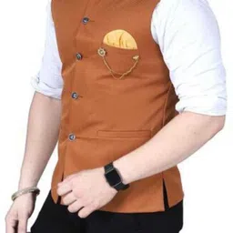 maksud enterprise Solid Men Waistcoat image 1