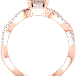 avsar R-3724 14kt Cubic Zirconia Rose Gold ring image 3