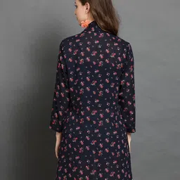 BAESD Women Printed Longline Open Front Shrug image 2