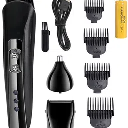 kiol Professional 3 In 1 Beard Shaver Hair Clipper & Trimmer Body Grooming Set Grooming Kit 75 min Runtime 4 Length Settings-picture-24