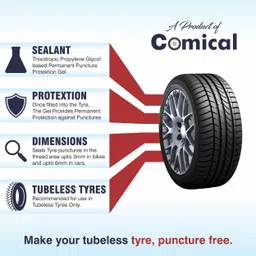 redtize Best Tire Sealant For Tubeless Tyer | Anti Puncture Liquid Tubeless Tyre Puncture Repair Kit image 4