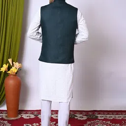 BAESD Mandarin Collar Woven Nehru Jacket image 2