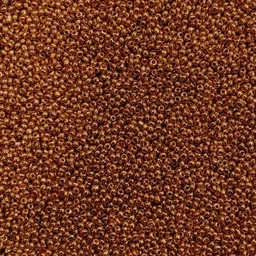 the unique Gold Metallic Glass Seed Beads image 1