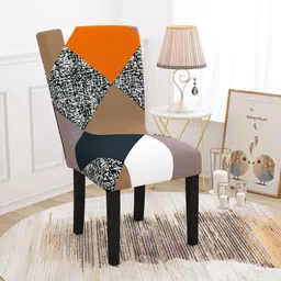story@home Polyester Abstract 1 Seater Chair Cover-picture-14