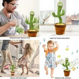 sonpal Dancing Cactus Toy - Interactive Plush with Lights, Singing, and Recording image 3
