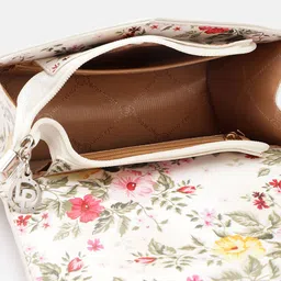 Lino Perros Floral Printed Structured Sling Bag image 5