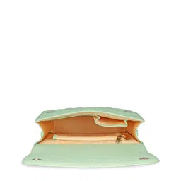 FLYING BERRY Green Textured Structured Sling Bag image 5
