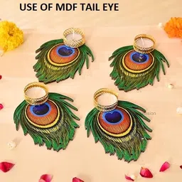 rajmart global Tea Light Craft Material Diwali Decoration Home & Temple Décor Wooden Tealight Holder image 2