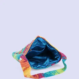 Magic Needles Self Design Structured Handheld Bag image 2