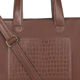 ALL ABOUT HER Animal Textured PU Structured Tote Bag image 4