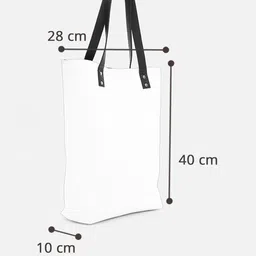 Kalankit Printed Vegan Leather Shopper Tote Bag image 2