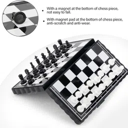korbox Magnetic Educational Chess Board Set With Folding Board for Kids and Adults 1.7 cm Chess Board image 2