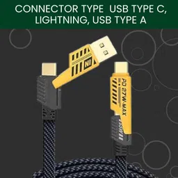 YAARISTYLE 4-in-1 Cable 1 m 4-in-1 Multi-Port Fast Charging, Data Sync Cable for Lightning, Type-C, USBA103-picture-42
