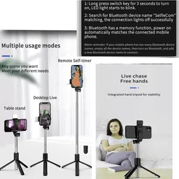 Jonal Style R1S Selfie stick tripod Compatible with all smart phone Tripod, Monopod, Tripod Ball Head, Tripod Bracket image 3