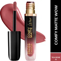 faces canada Comfy Matte Wow Liquid Lipstick | Highly Pigmented | Long Lasting image 1