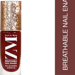 zm zayn & myza Breathable Nail Enamel With Raspberry & Almond Oil, Cosmo Cosmo-picture-15