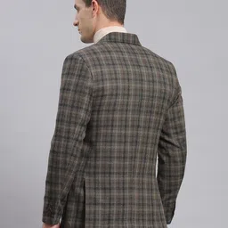 monte carlo 100% Wool Checkered Coat For Men image 2