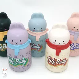 arizuul Fun Bunny Stainless Steel Bottle – Perfect Water Bottle for Little Ones 350 ml Water Bottle-picture-46