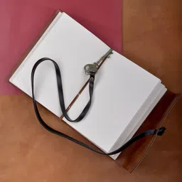 nizam handicraft Leather Journal With Key Tie Closer 7x5 inch 200 Pages Regular Diary Single Rule 200 Pages image 2