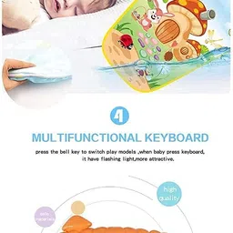 aesgop Musical Keyboard Mat Piano Gym Mat Gym image 4